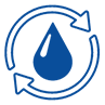 Icône recyclage eau