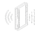 Icône isolation acoustique