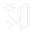 Icône isolation solaire