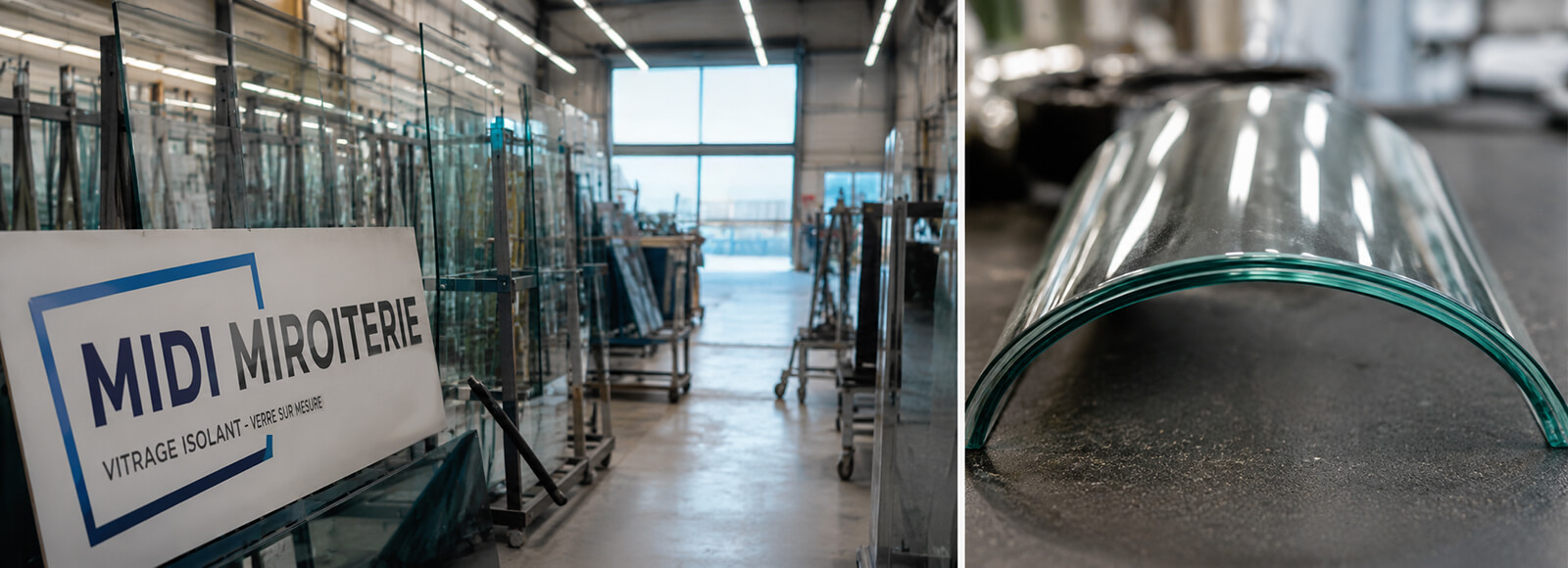 Midi Miroiterie fabricant de produits verriers, intègre l’innovation intégrée à son organisation industrielle